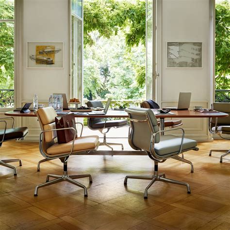 office desk setup eames chair